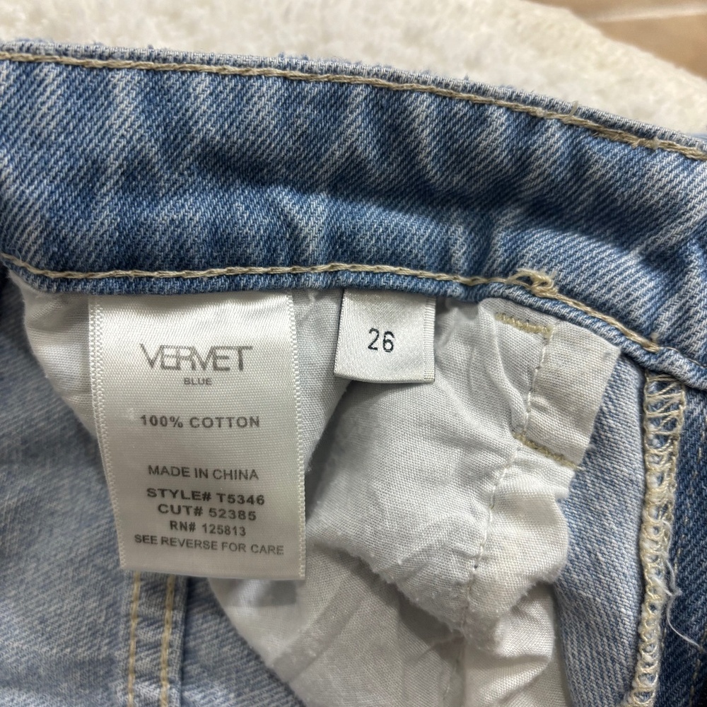 Altered State Woman’s Vervet Blue Highrise Distressed Light Wash Denim Jean 26 - Picture 6 of 6